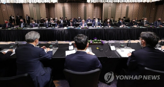 작년 10월12일 서울 종로구 포시즌스호텔에서 열린 한-호주 핵심광물 비즈니스라운드 테이블. 연합뉴스